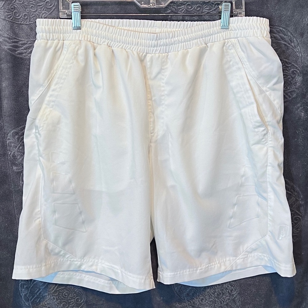 Prince Classic Tennis Shorts White Mesh Lined Athletic Gym Training Large 38